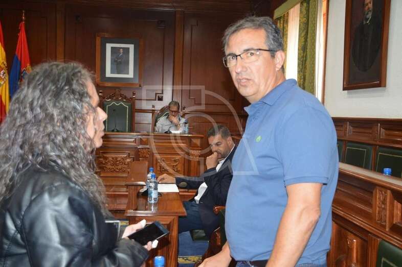 Juan Francisco Artiles, en el pleno ordinario del pasado mes de julio (Foto TA)